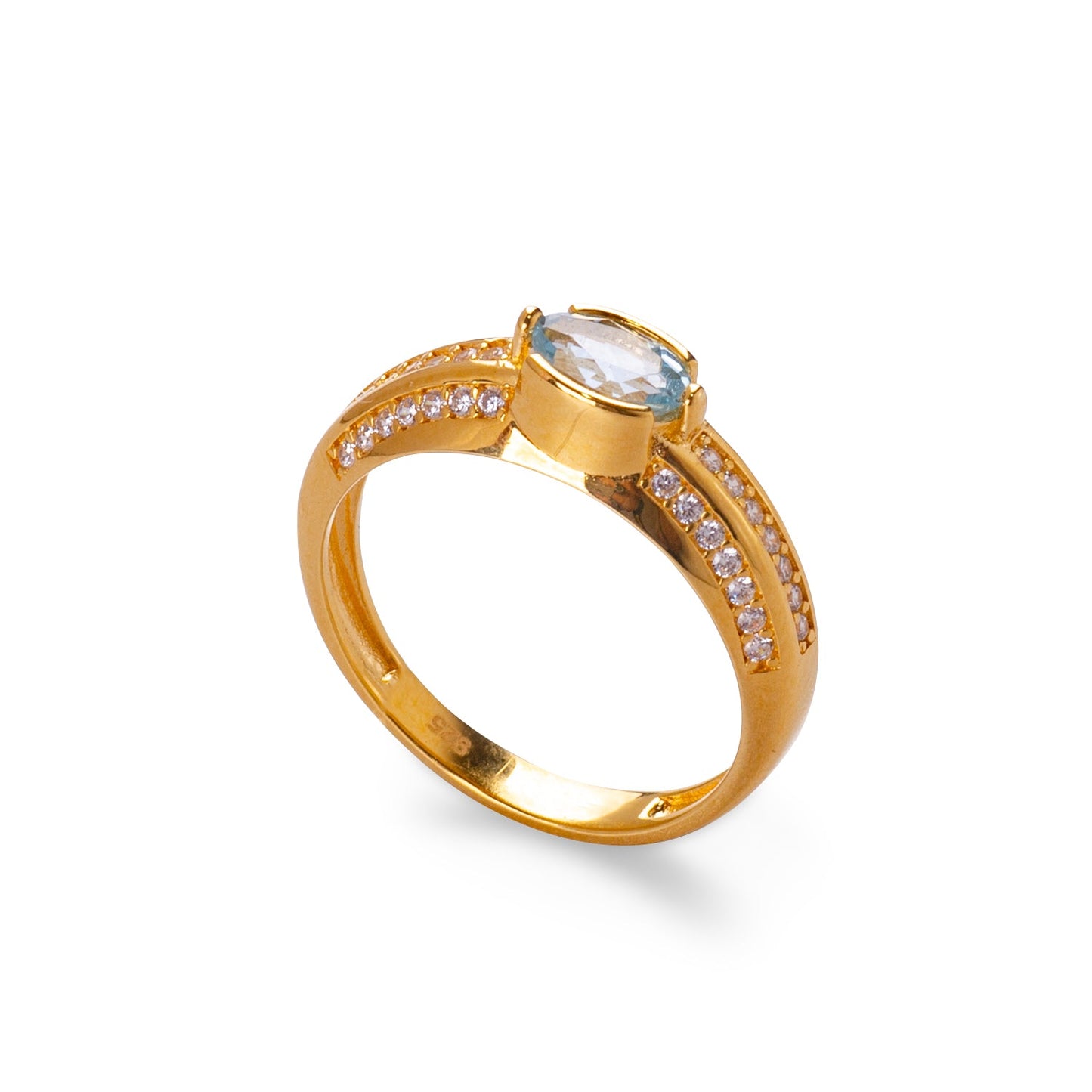 Bella Topas 24K Goldring