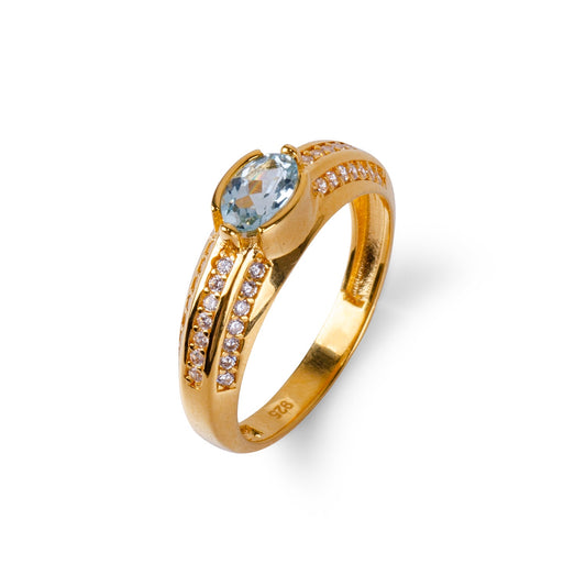 Bella Topas 24K Goldring