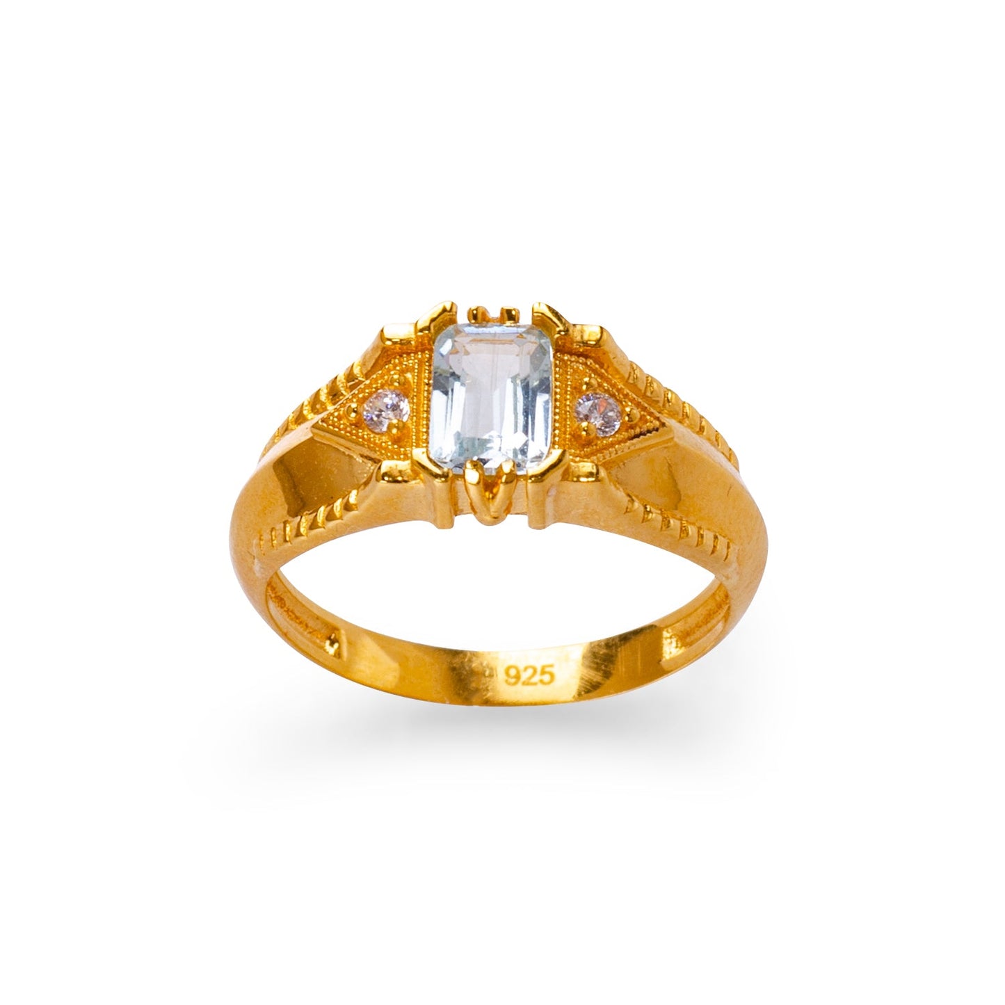 Alice Topaz 24K Gold Ring