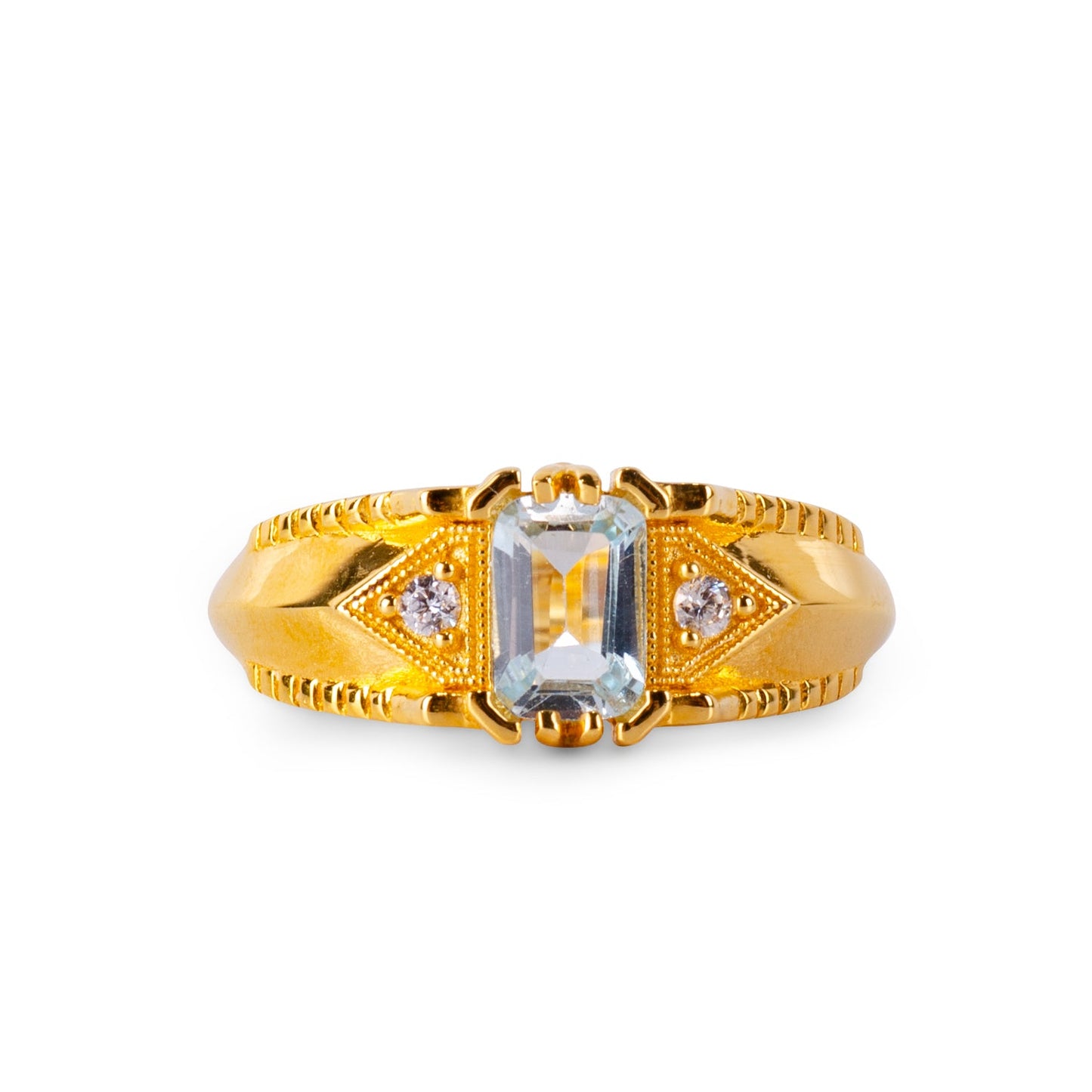 Alice Topaz 24K Gold Ring