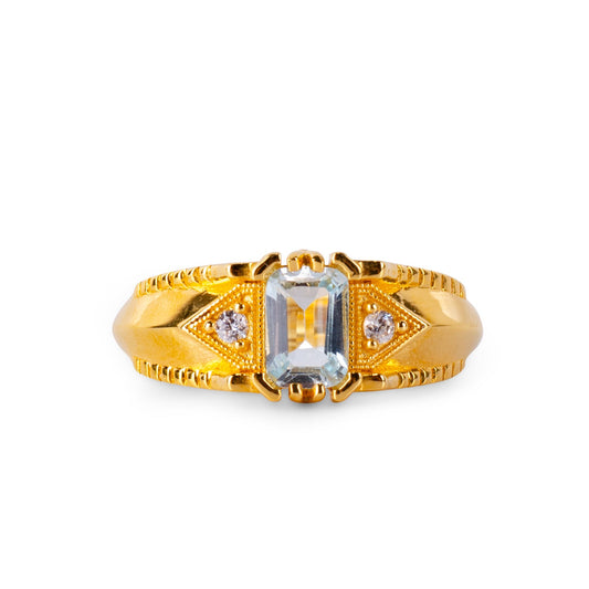 Alice Topas 24K Goldring 