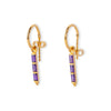Theodora Amethyst 24K Gold Earrings