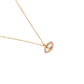Halskette mit Opal und bösem Blick aus 24 Karat Gold