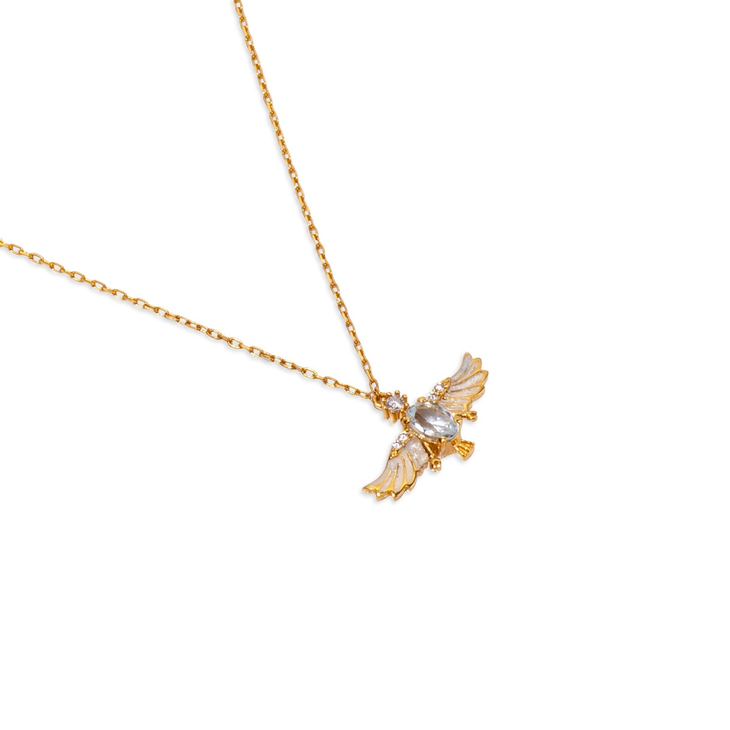 Phoenix Topaz 24K Gold Necklace