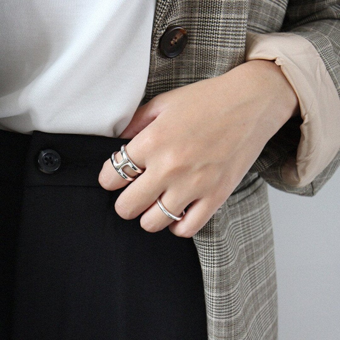 Helena 925 Sterling Silver Adjustable Ring