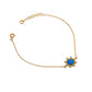 Armband aus 24 Karat Gold mit blauem Opal und Sternenlicht