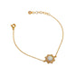 Sun White Opal 24K Gold Bracelet