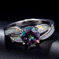 Rainbow Topaz & Fire Opal Ring