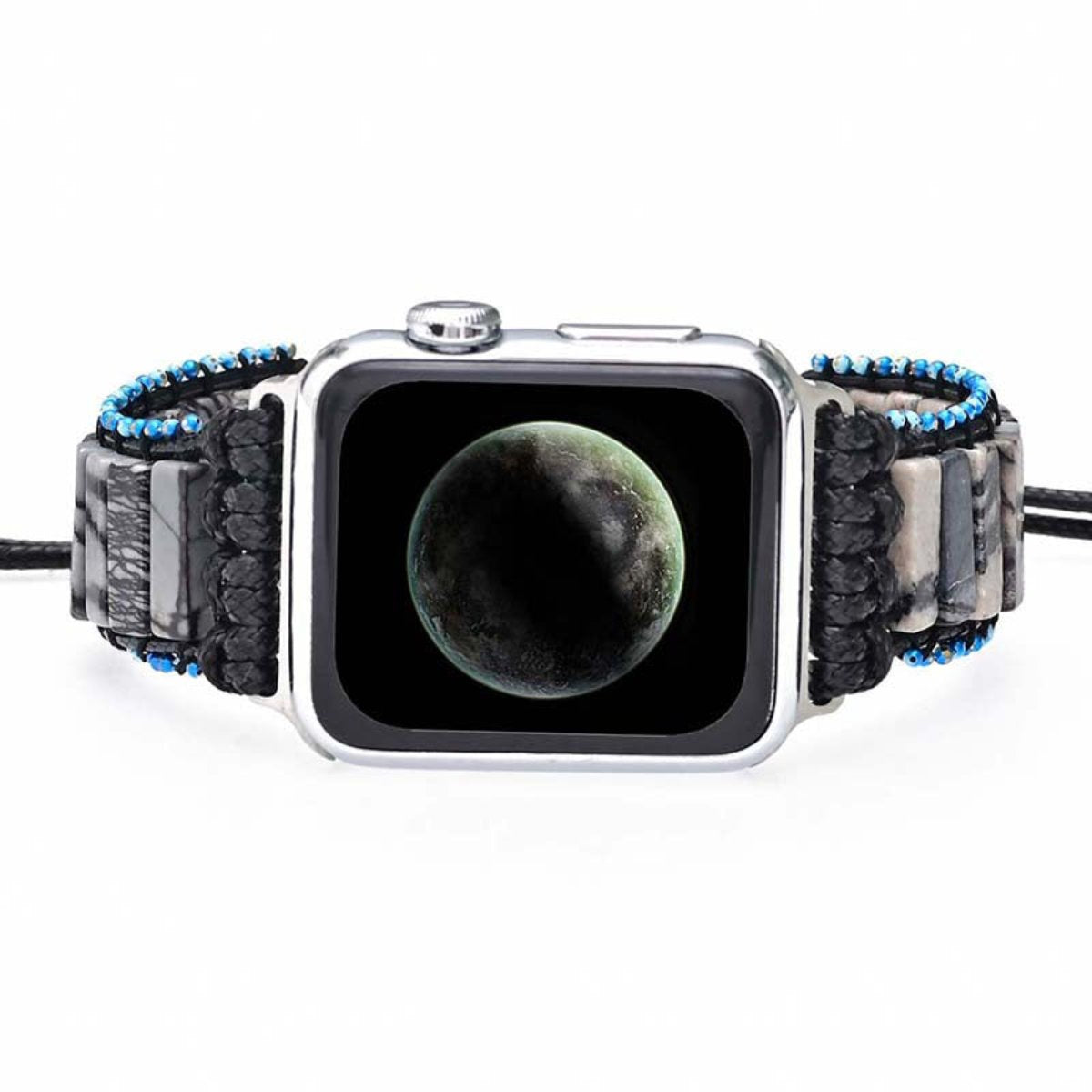 Exklusives Apple Watch-Armband mit Zebrasteinen