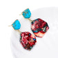 Ethnic Colorful Natural Jasper Earrings