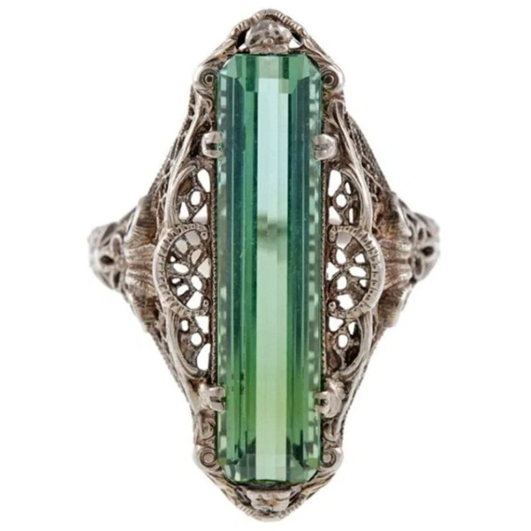 Vintage Style Cubic Zirconia Ring
