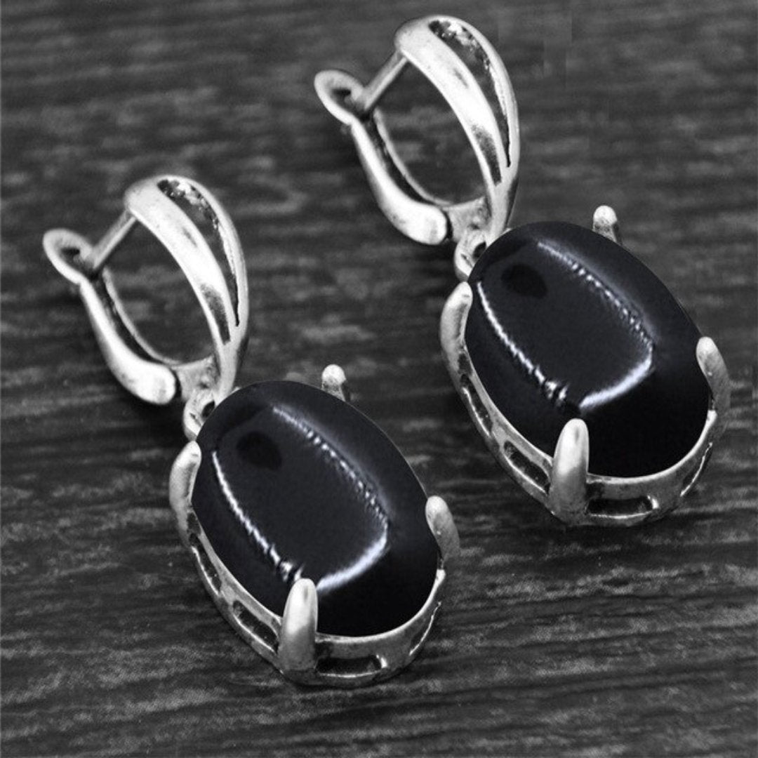 Spiritual Crystal Silver Plated Earrings