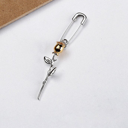 Shahmaran Rose Silver Single Earring