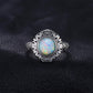 Vintage Opal 925 Sterling Silber Ring