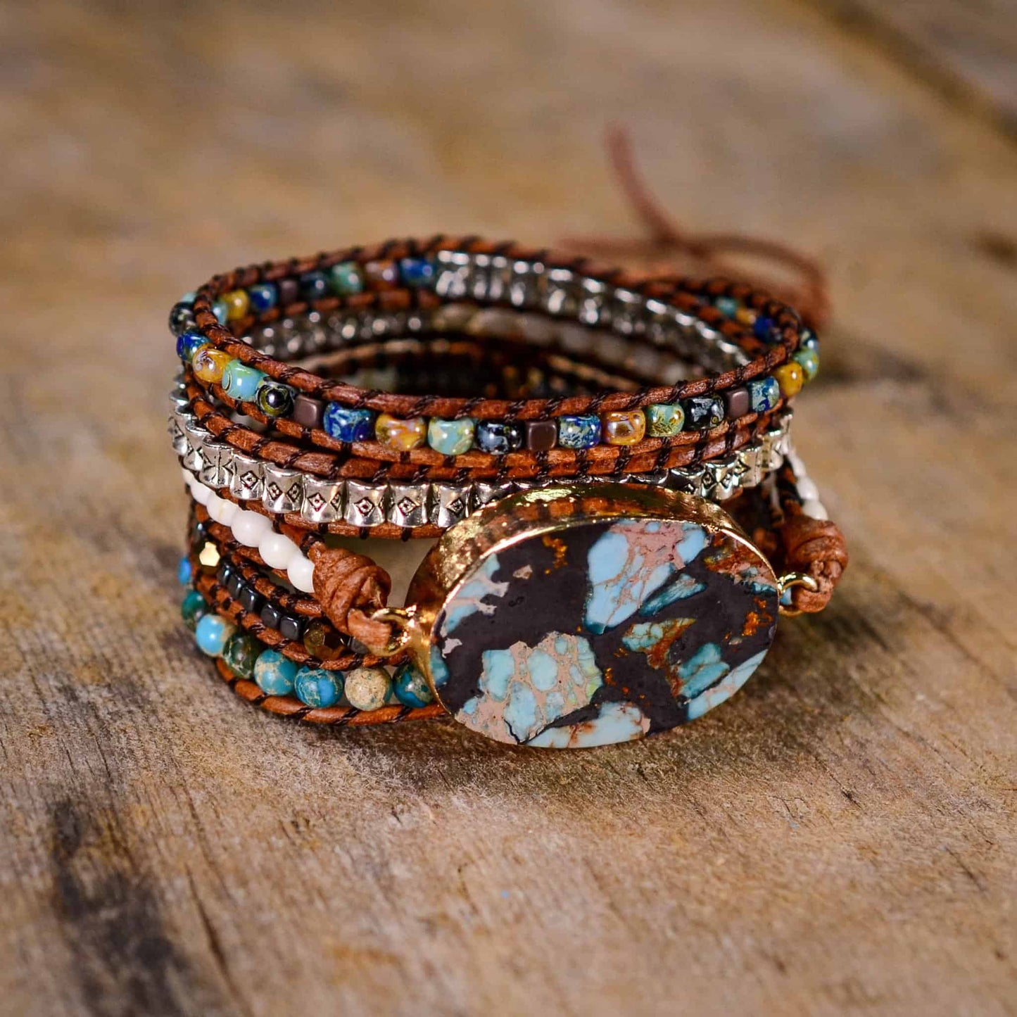 Conquer Healing Kaiserjaspis-Armband