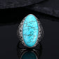 Elegant Turquoise 925 Sterling Silver Ring