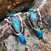 Ethnic Design Blue Earrings