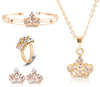 Crown Shaped Jewelry Set
