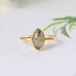 Spiritueller Labradorit 14K vergoldeter verstellbarer Ring 