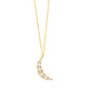 Halskette mit Halbmond aus Vermeil-Gold