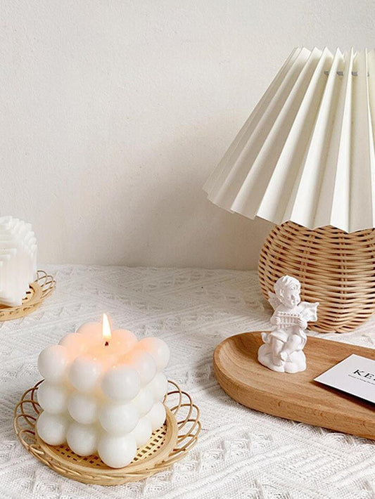 Cube Kerze Kleine Blase Soja Wachs Aromatherapie Duftende Kerzen