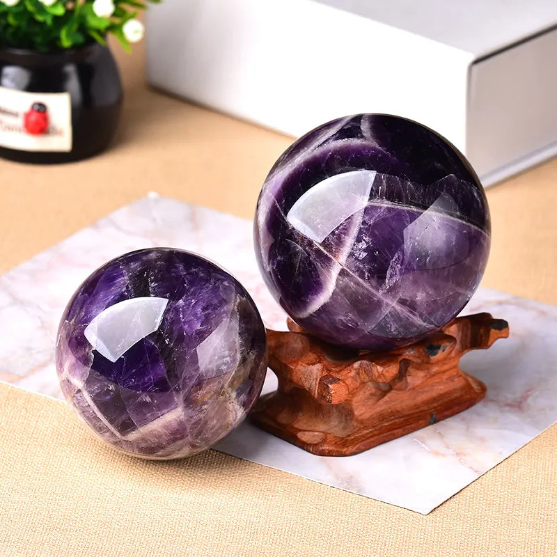 Natural Dream Amethyst Ball Stone