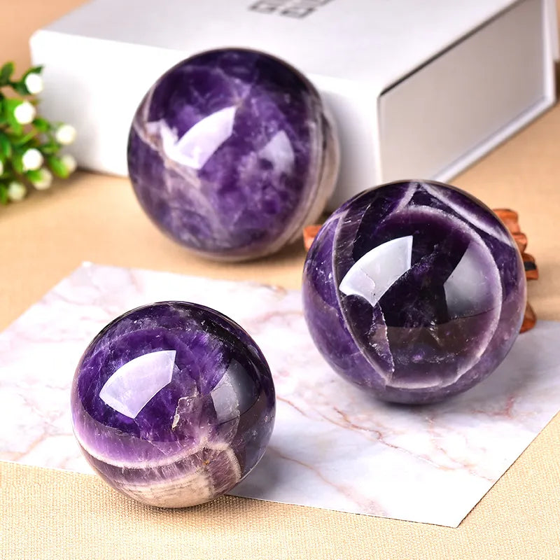 Natural Dream Amethyst Ball Stone