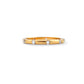 Stapelring aus Gold mit Zirkonia