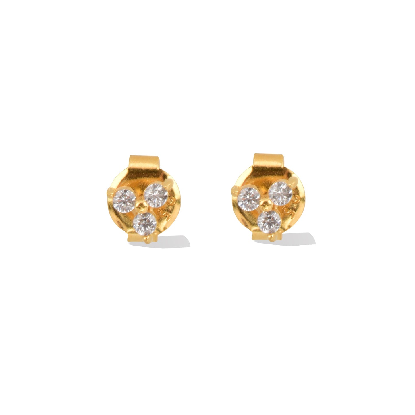 Minimalist Stud 24K Gold Vermeil Earrings