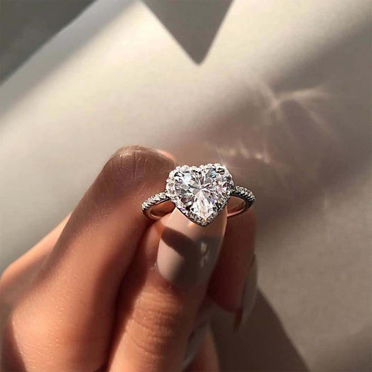 Crystal Heart Ring