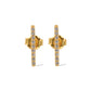 Ohrstecker mit Stab aus 24 Karat Gold Vermeil