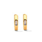 Hexagon 24K Gold Vermeil Hoop Earrings