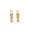 Hexagon 24K Gold Vermeil Hoop Earrings