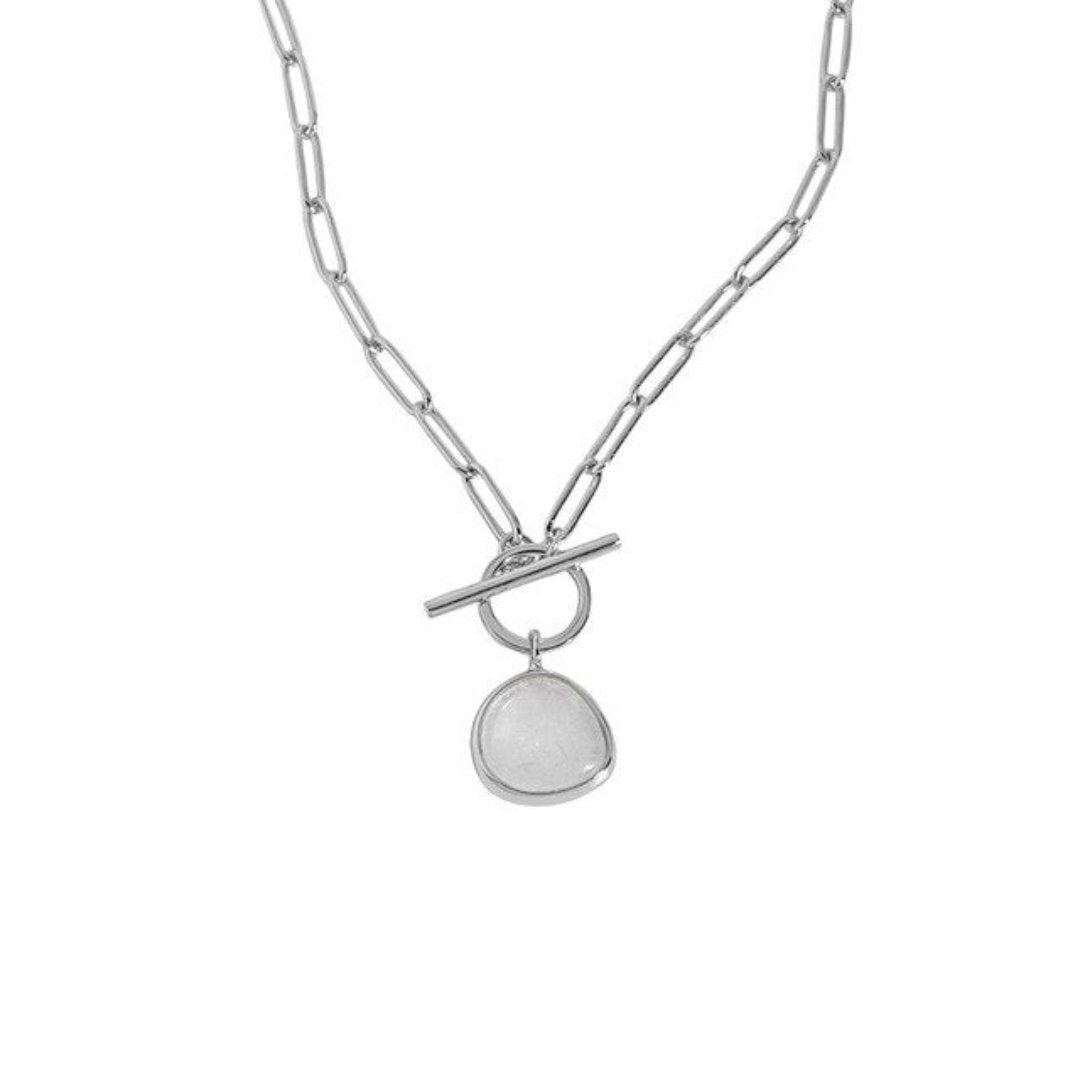 Grace Klarquarz 925 Sterling Silber Halskette