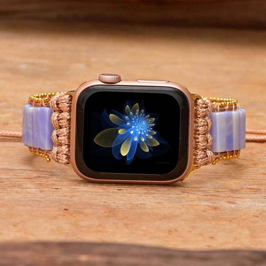Böhmisches lila Achat Apple Watch Armband
