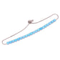 Blaues Feueropal-Silberarmband