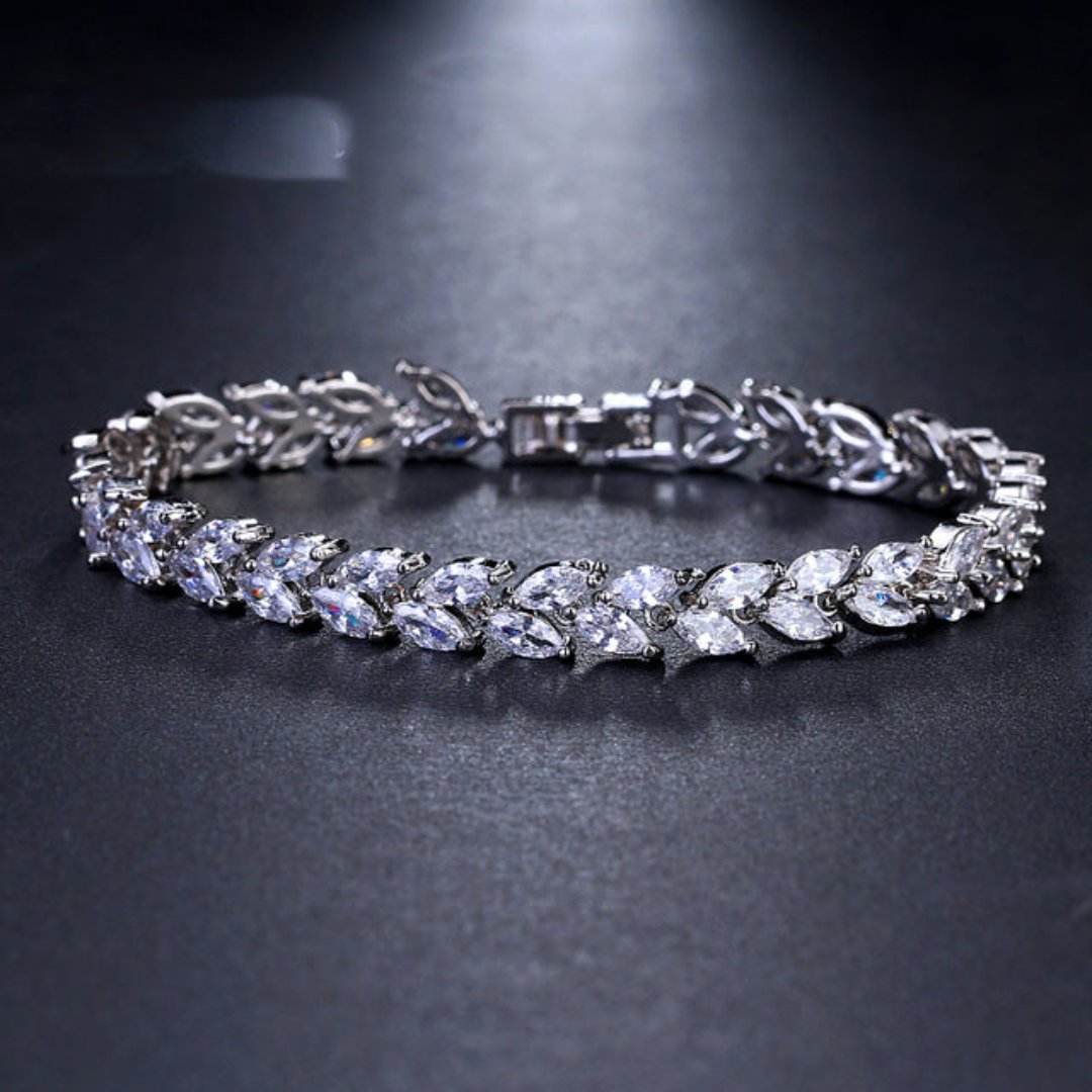 Enchanting White Zirconia & Muliticolors Bracelet