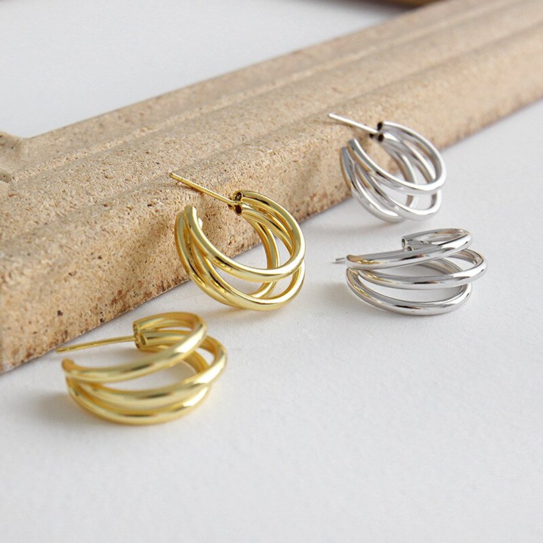 Bianca 925 Sterling Silber Ohrringe