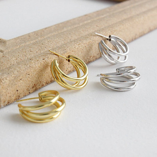 Bianca 925 Sterling Silber Ohrringe