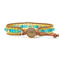 Türkises Goldenes Kriegerarmband