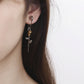 Shahmaran Rose Silver Single Earring