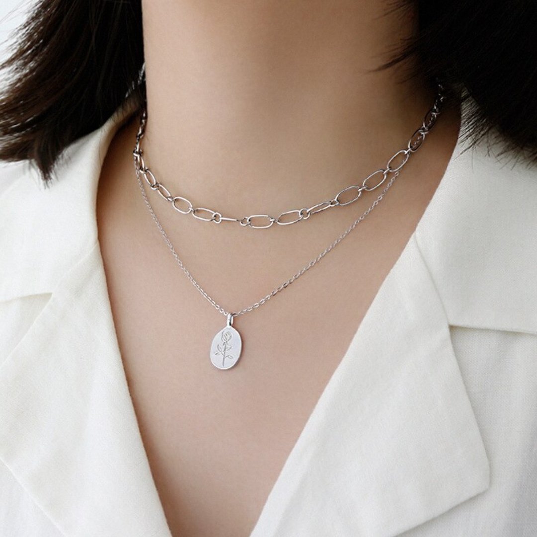 Rosa 925 Sterling Silver Necklace