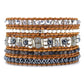Spirituelles Boho Chic Wickelarmband