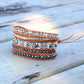 Spirituelles Boho Chic Wickelarmband