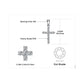 Chic Cross Zirconia Sterling Silver Pendant