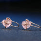 Romantic Rose Quartz 18K Gold Plated Earrings