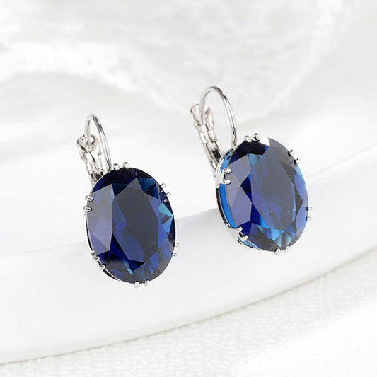 Elegant Zirconia Water Drop Stud Earrings