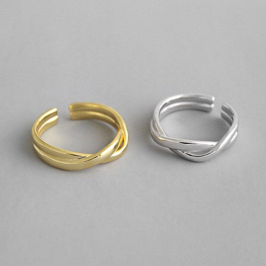 Verstellbarer Ring Belinda aus 925er Sterlingsilber