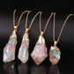 Natural Rainbow Rose Quartz Necklace