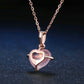 Romantic Rose Quartz Silver Plated Necklace